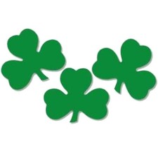 Shamrock 5-Inch Cutouts 10 Pack Paper St Patricks Day Party Decorations Supplies