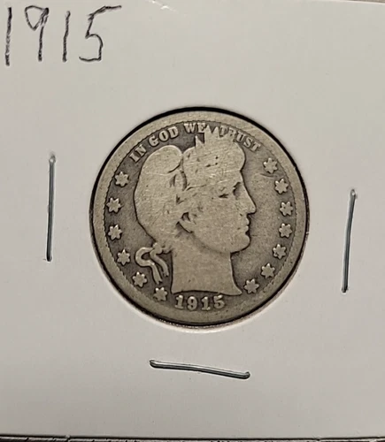 1915 25C Barber Quarter. High Detail. Very Nice!!