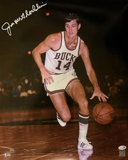 Milw Bucks JON McGLOCKLIN Signed 16x20 Photo #7 AUTO - 1971 NBA Champ