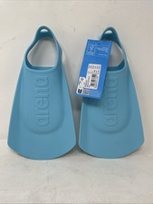 Arena Unisex Kids Junior Swim Swimming Training Fins Sky Blue Size 1.5-2