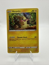 Carta promozionale Morpeko SWSH012 Holo Black Star quasi nuova carta Pokemon