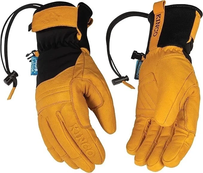 Kinco 9088HKP-L Ski Gloves Buffalo Leather Waterproof HydroFlector Skyliner