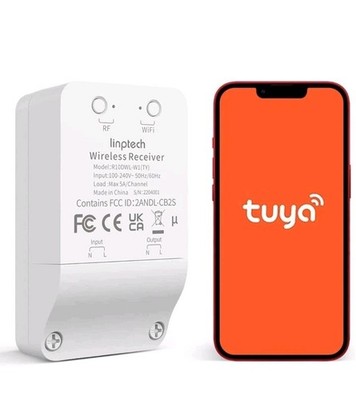 Smart Wi-Fi Light Switch 1 Channel Linptech Wireless Relay Switch Tuya App R10dw