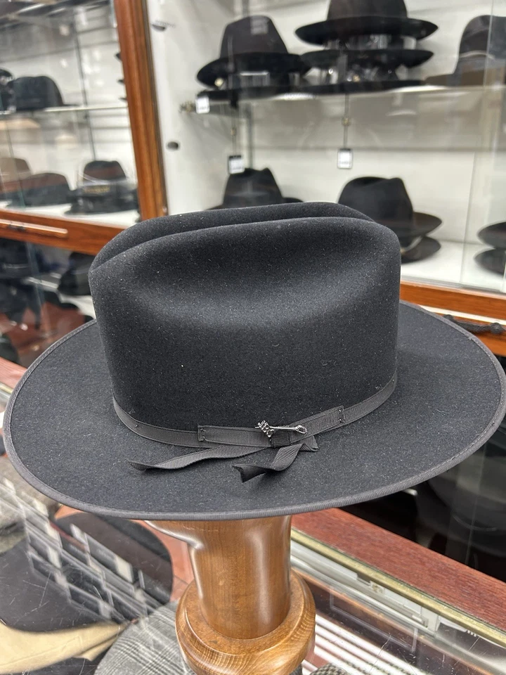 Шляпа фетровая Stetson Open Road 6X качество размер 7 черная сделано в США - Изображение 2 из 4