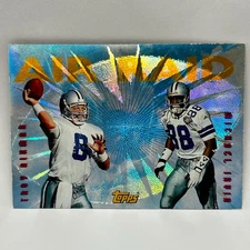 1995 Topps - Air Raid #AR10 Troy Aikman | Michael Irvin Dallas Cowboys HOF NM+