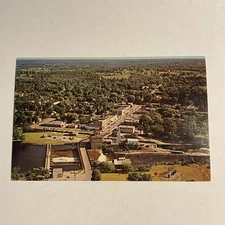 Postcard Fenelon Falls Ontario Birds Eye View Downtown Aerial Ontario Vintage