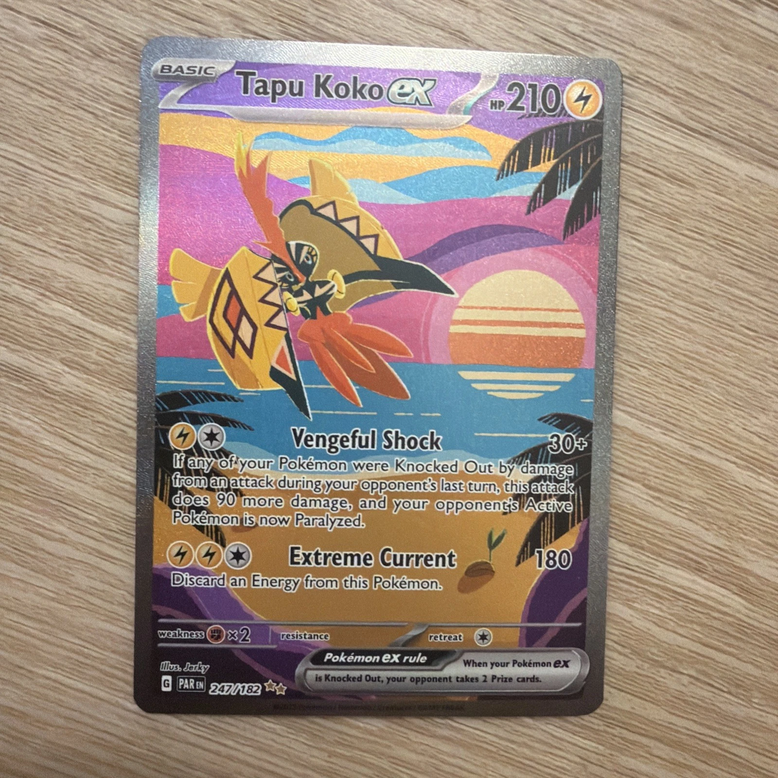 Tapu Koko ex 247/182 SV04: Paradox Rift Holo LP