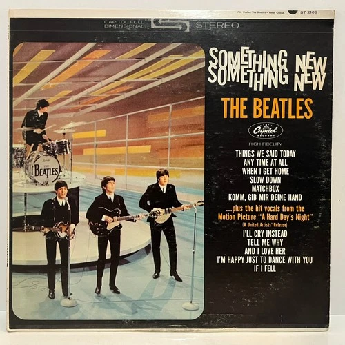 THE BEATLES - Something New (1964 1st Pressing) - 12" Vinyl Record LP - VG+