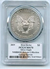 2019 $1 American Silver Eagle 1oz PCGS MS70 First Strike George Gervin