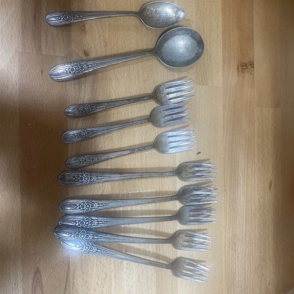Wm. Rogers & Son Flora Silver Antiques for sale | eBay