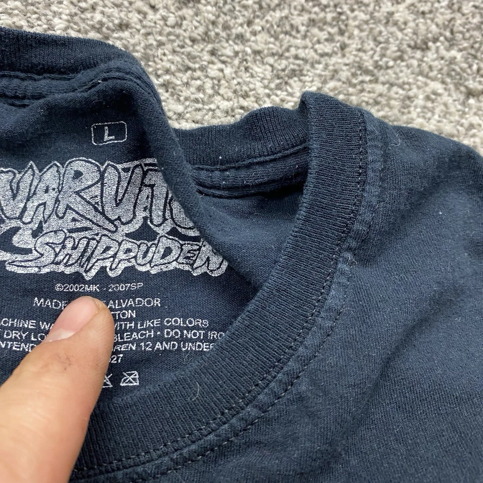 NARUTO SHIPPUDEN COLLECTIONS Shirt mens size L short sleeve tramen shop Vintage - Image 4 of 4