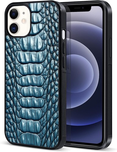 Art crocodile leather Phone Cover For Apple iPhone 11 12 13 14 15 Pro Max - Picture 20 of 30