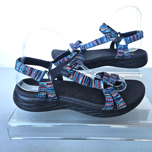 Skechers Gogo Mat Womens Sz 9 Multi-Color Walking Sport Sandals - Picture 6 of 7