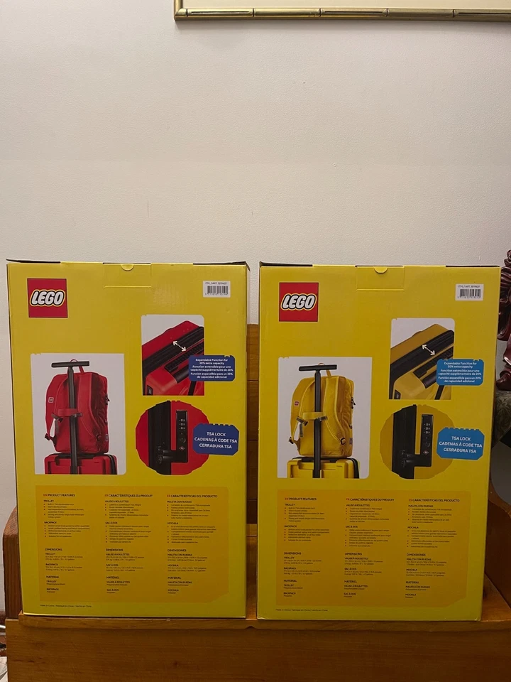 乐高旅行行李箱 35L 随身携带可扩展手推车 TSA 锁 + 背包 免运费 — 第 2/4 张图片