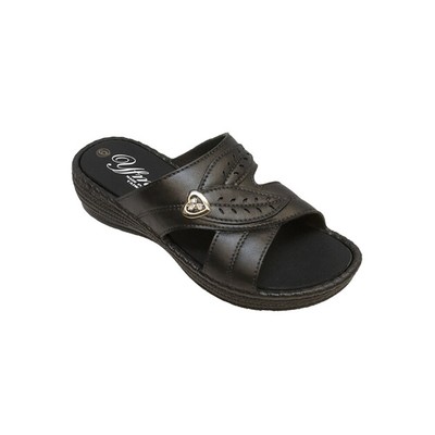 New Hypard YFM Women's Low Heel Slip On Sandal Black