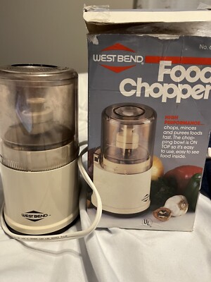 Vintage West Bend High Performance Food Processor Chopper Model 6501 - Tested