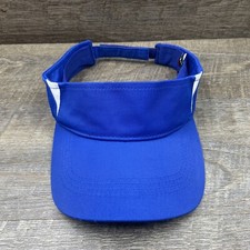 BLANK Blue White Sun Visor Hat Cap ADJUSTABLE Adult by Sport Tek