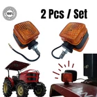2 Pcs Rear Turn Signal Light Flasher Square Lamp Tractor Yanmar Kubota