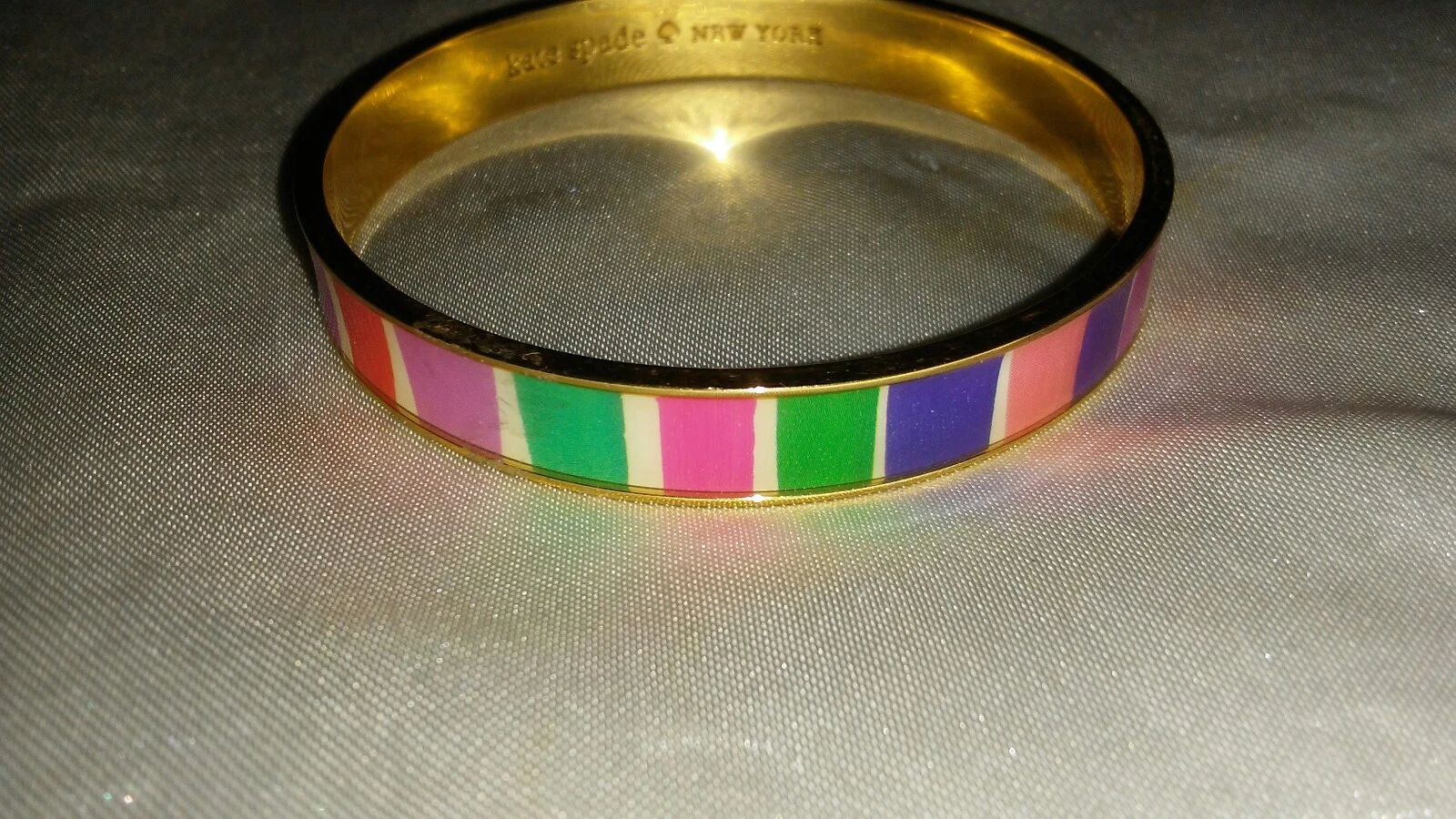 BRACCIALE KATE SPADE BRACCIALETTO BLOCCO A RIGHE MULTICOLORE