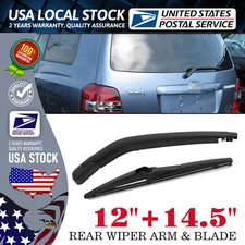12" Rear Wiper Blade + 14.5" Rear Wiper Arm Set Rear Wiper Arm&Blades Windshield