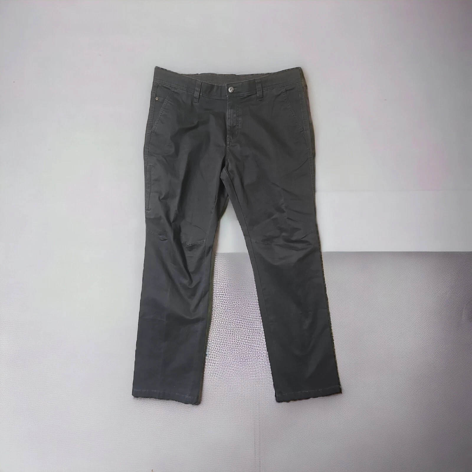 WEATHERPROOF Mens 38X32 Pants Durable Comfort Soft Twill Flex Gray 5 Pocket LKNU