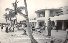 1940's? RPPC Lido Beach & Pavilion Sarasota FL