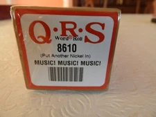 NEW Sealed QRS Word Player Piano Roll Music! Music! Music! Put Another Nickel In