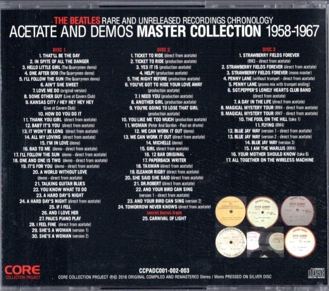 THE BEATLES Acetate and Demos Master 1958-1967 1968-1969