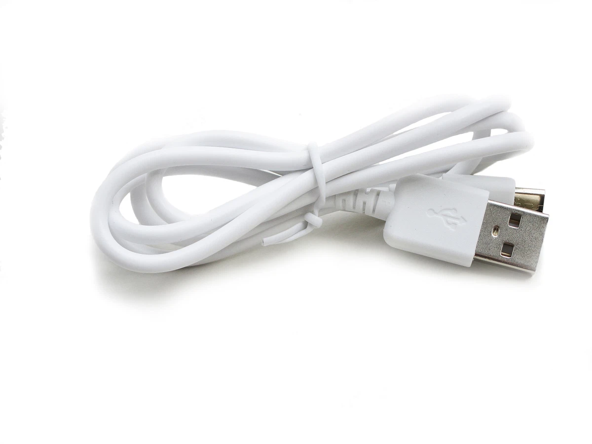 90cm USB Data Charger White Cable Samsung Galaxy J7 Pro 2017 SM J730G DS Phone