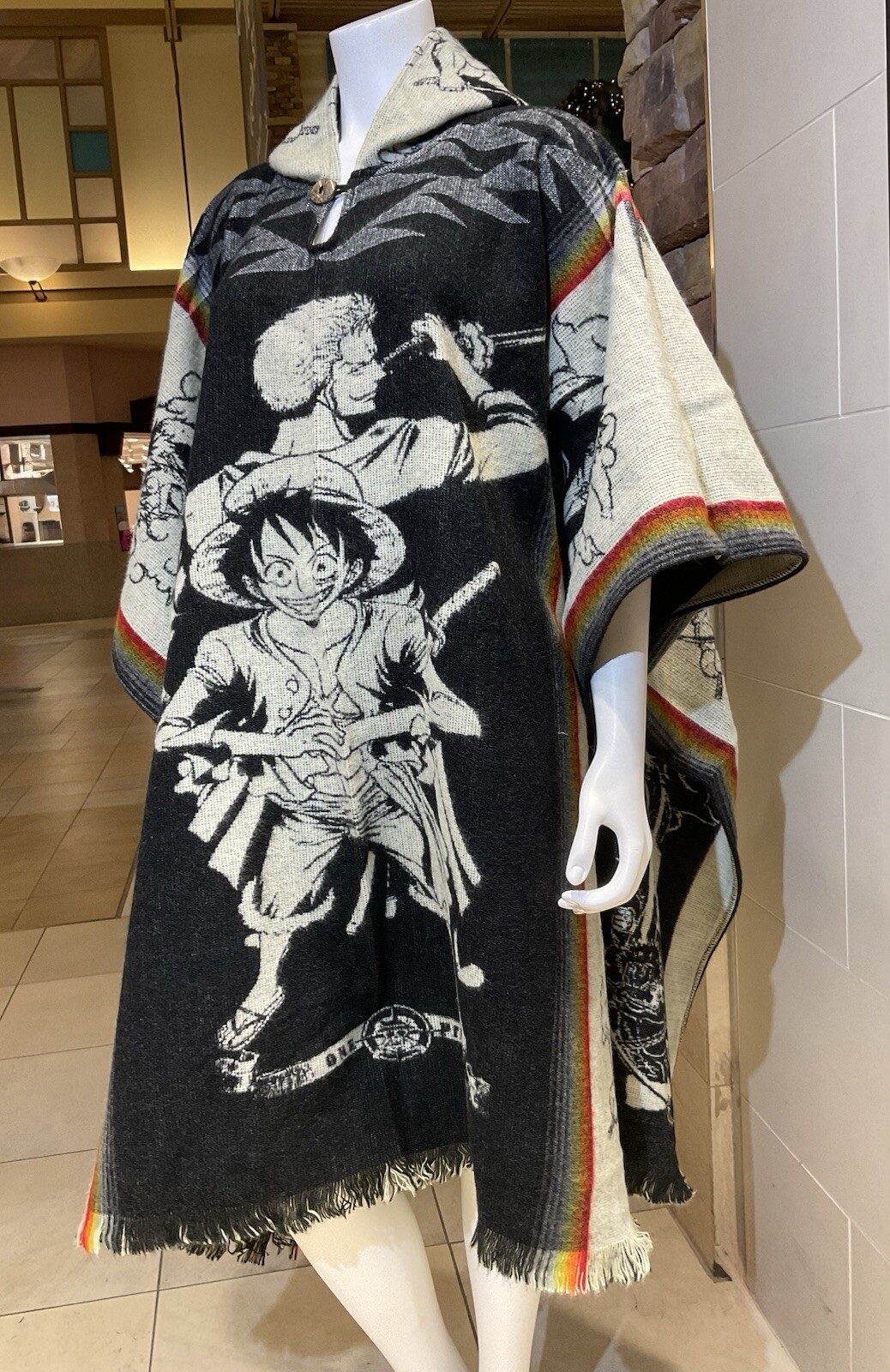 PONCHO DE ALPACA HECHO A MANO, de una pieza muy suave y cálido, regalo perfecto para Navidad