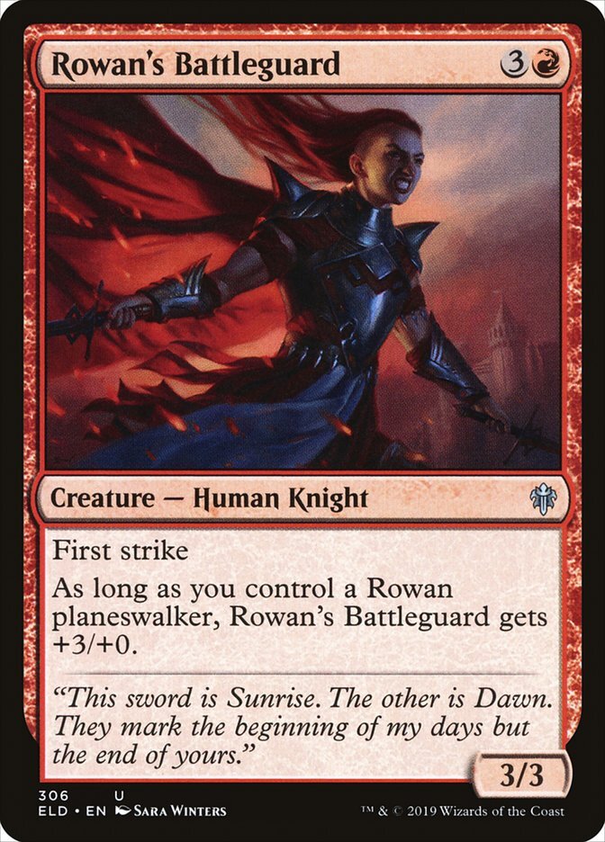 Rowan's Battleguard [Throne of Eldraine] Magic MTG