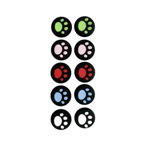 10x Silicone Grip Cap Cover Thumb Stick For PS5 PS4 PS3 Xbox360 One Cat Paw Claw - Picture 3 of 43