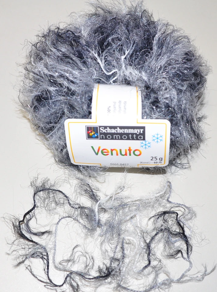 250g (10 x 25g)  Venuto Schachenmay Flauschgarn Fellgarn Fransenwolle vegan 084 - Bild 2 von 4