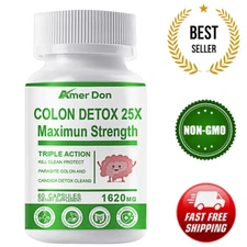 Detox Colon & Body Cleanse Maximum Strength Cleansing Diet Weight Loss Pills