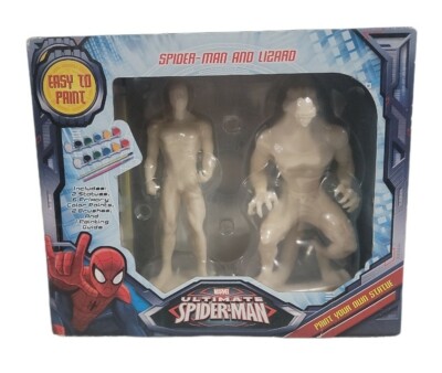 Marvel Ultimate 2-Pack Spider Man & Lizard Easy to Paint Your Own Statues 