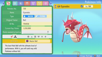 Pokemon SHINY GYARADOS 6iv (Brilliant Diamond, Shining Pearl)