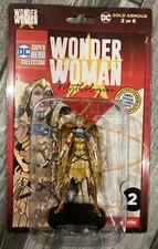 Wonder Woman 'Mythologies' Gold Armour Wonder Woman Eaglemoss DC Superhero New