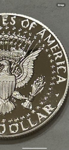 1987-S PROOF KENNEDY HALF DOLLAR With Die Chip Errors (#6) - Picture 3 of 8