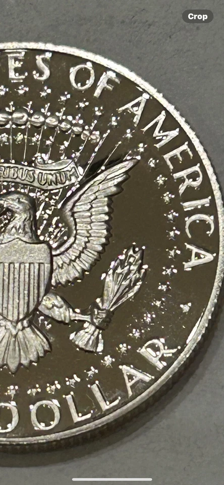 1987-S PROOF KENNEDY HALF DOLLAR With Die Chip Errors (#6) - Image 3 of 4