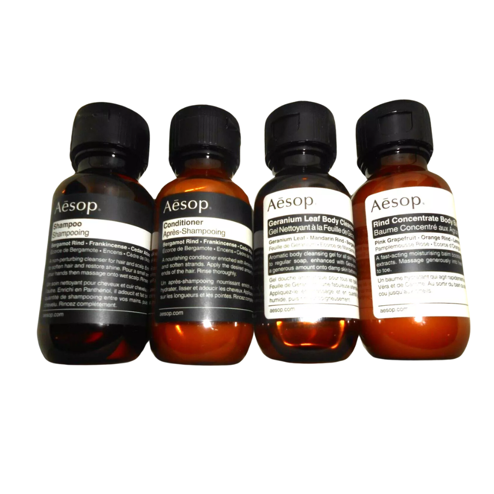 Aesop Travel Set Body Wash, Body Balm ,Shampoo and Conditioner 1.7