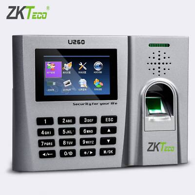 Zkteco U260 Fingerabdruck biometrische Uhr, Unterstützt Karten und Tastaturen
