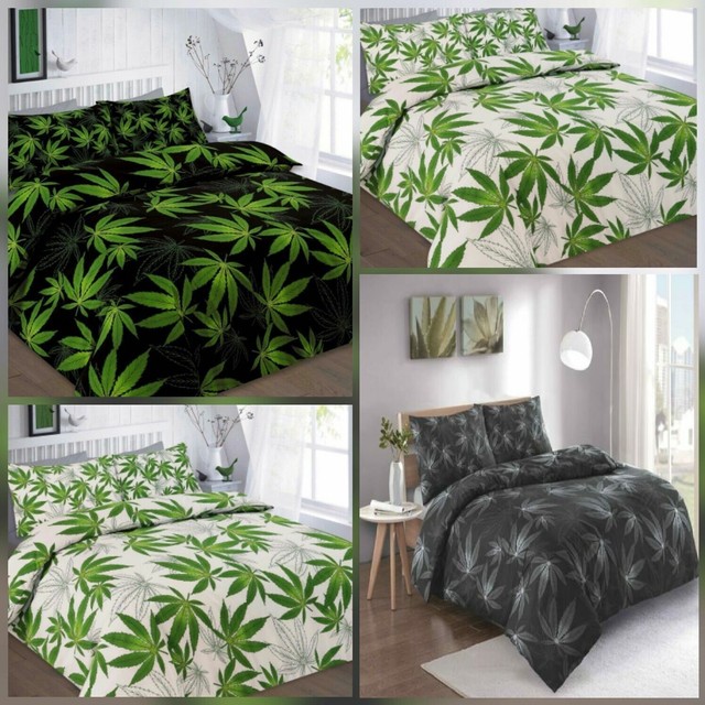 Ikea Tuvbracka Single Size Duvet Quilt Cover 2 P Cases Green White