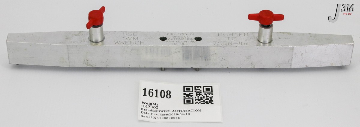 tuvu  16108 BROOKS AUTOMATION ARM MOUNTING FIXTURE 000-1293-01 | eBay