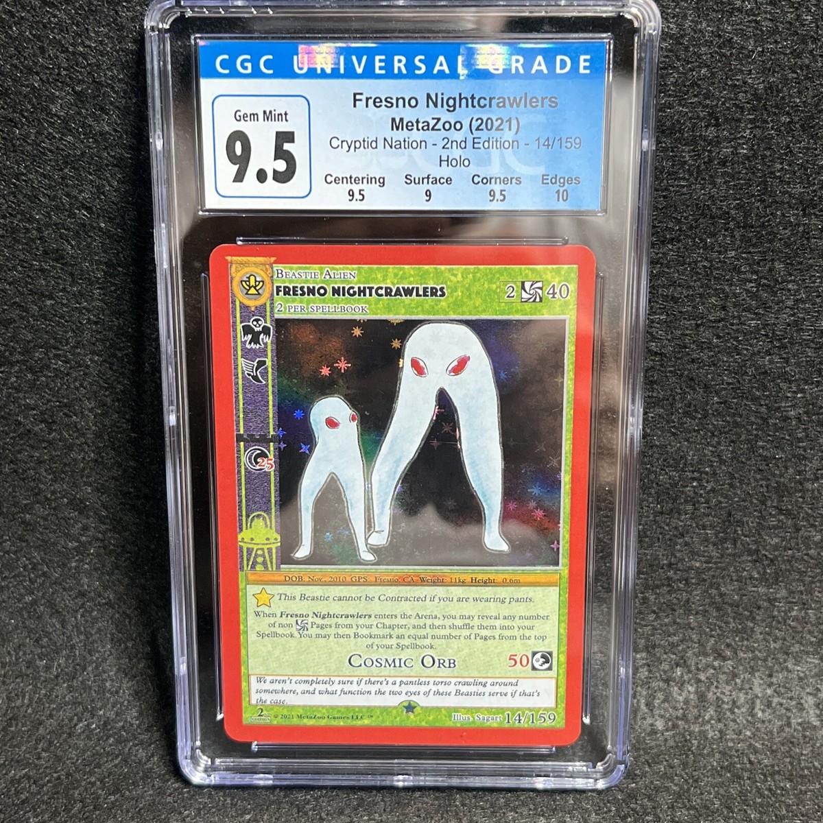 MetaZoo FRESNO NIGHT CRAWLERS 14/159 FH (CN2 Cryptid Nation