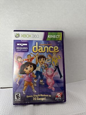 Xbox 360 game lot of 4 Kinect video games; Nickelodeon Dance