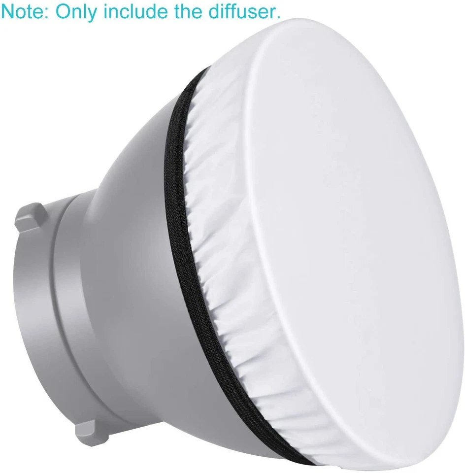 2PCS Selens 18~28cm Flash White Soft Diffuser Sock for Standard Reflector Strobe - Image 4 of 4