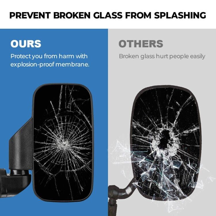 UTV HD Center Rear View Mirror For Polaris Ranger 500/570/900/1000 XP 4 - Foto 8