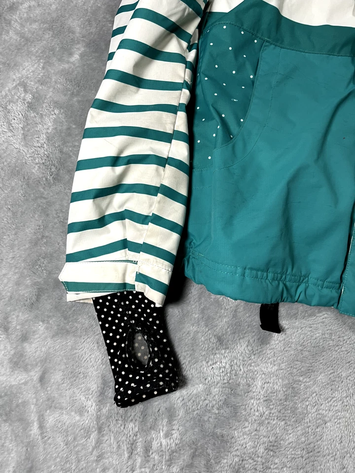 Jaqueta O'NEILL Feminina Tamanho Pequeno Isolada Inverno Esqui Branca e Azul-petróleo - Imagem 2 de 4