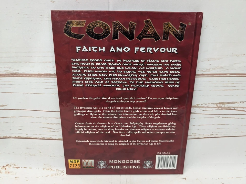 Conan Faith and Fervour MGP 7723 RPG Book HB 2006 Sourcebook OGL - Image 2 of 4