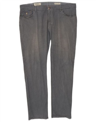 Marlboro Classics Herren Regular Straight Freizeithose W42 L34 Grau Baumwolle DC02